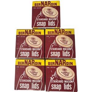 Bernardin Standard Mason Snap Jar Lids Five Dozen 60 Total Canning USA